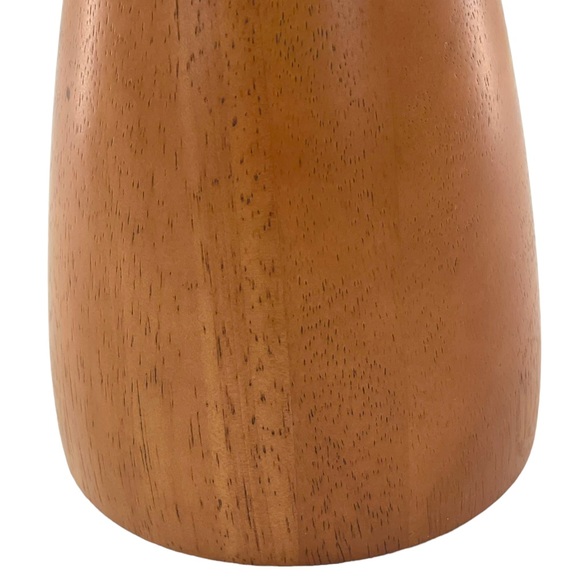 Solid Wood Mid Century Modern Single Candle Holder 3" Candle Width 10” Tall - Picture 4 of 10